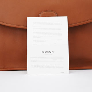 Coach 5266 Brown Leather Metropolitan 2-Way Briefcase Bag