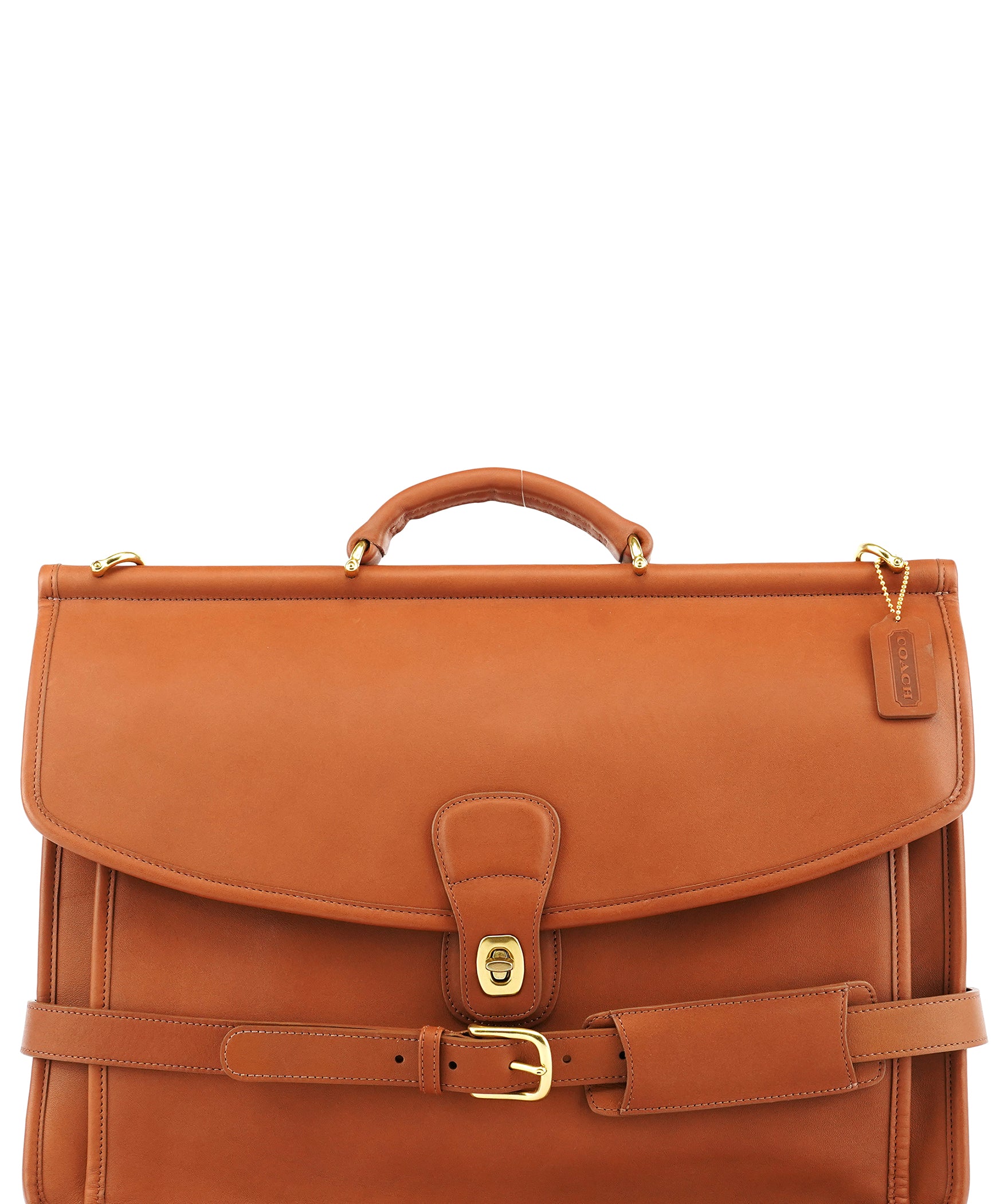 Coach 5266 Brown Leather Metropolitan 2-Way Briefcase Bag