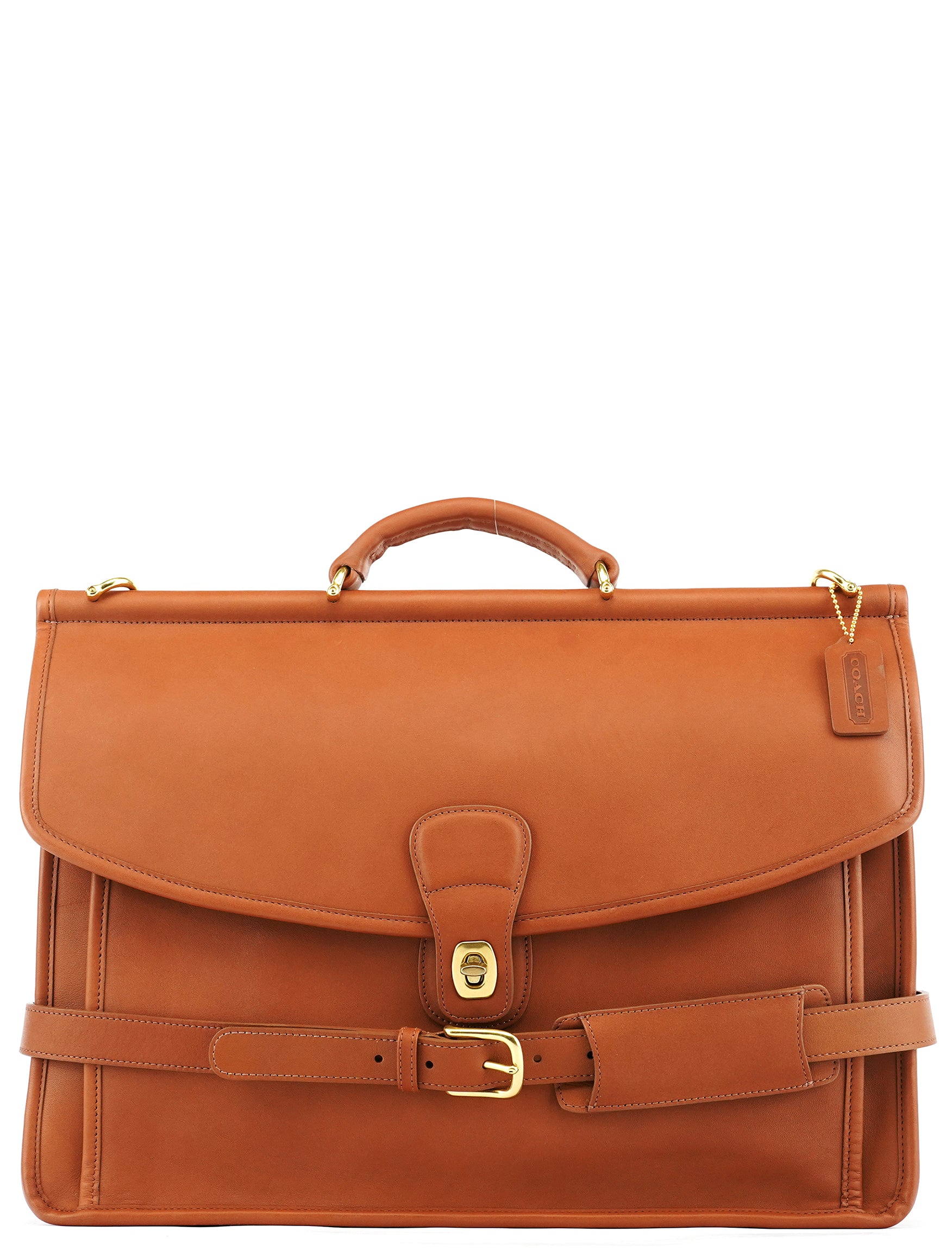 Coach 5266 Brown Leather Metropolitan 2-Way Briefcase Bag