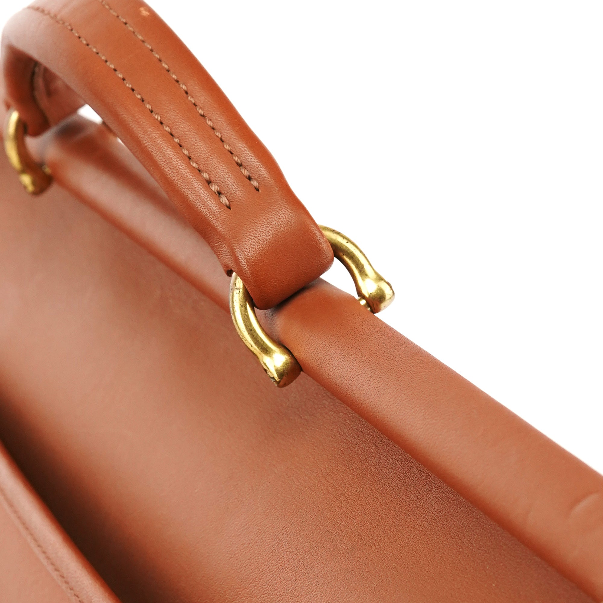 Coach 5266 Tan Leather Beekman 2-Way Briefcase Bag