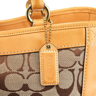 Coach 5624 Beige Tan Signature Soho Tote Bag