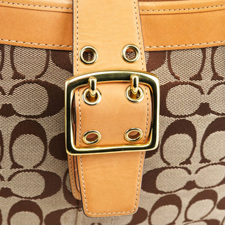 Coach 5624 Beige Tan Signature Soho Tote Bag