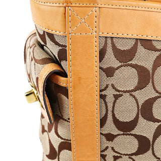 Coach 5624 Beige Tan Signature Soho Tote Bag