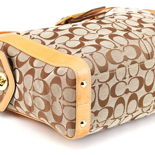 Coach 5624 Beige Tan Signature Soho Tote Bag