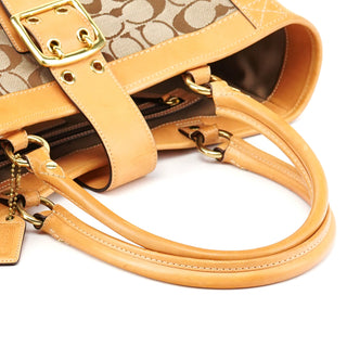 Coach 5624 Beige Tan Signature Soho Tote Bag