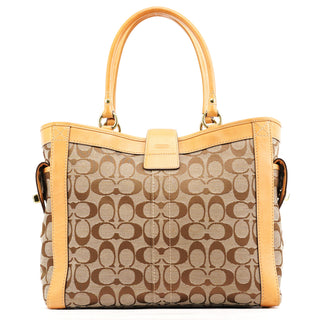 Coach 5624 Beige Tan Signature Soho Tote Bag