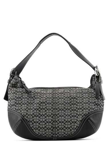 Coach 6026 Grey Signature C Hobo Shoulder Bag