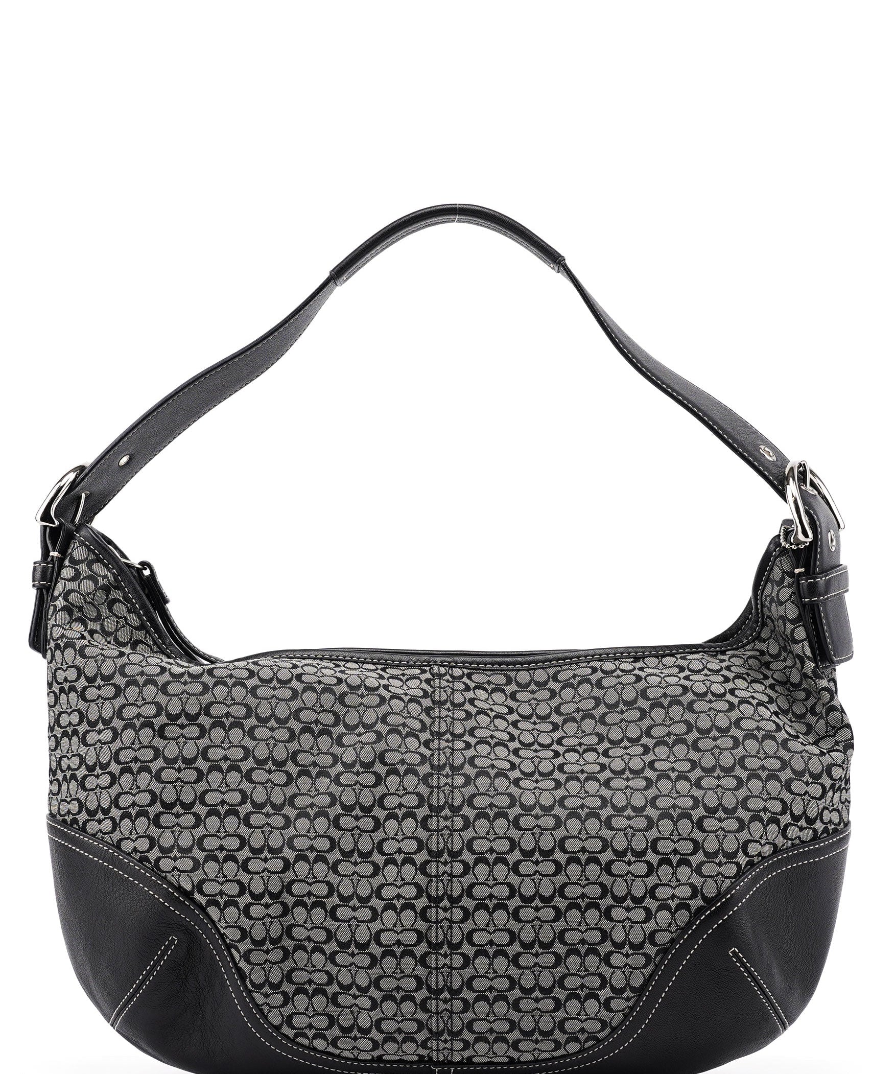 Coach 6026 Grey Signature C Hobo Shoulder Bag