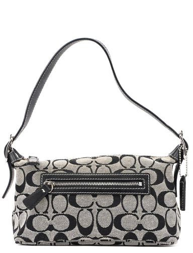 Coach 6044 Grey Signature C Demi Shoulder Bag