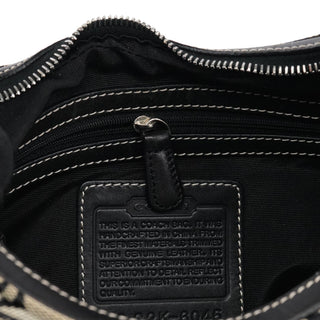Coach 6045 Grey Black Signature Shoulder Bag