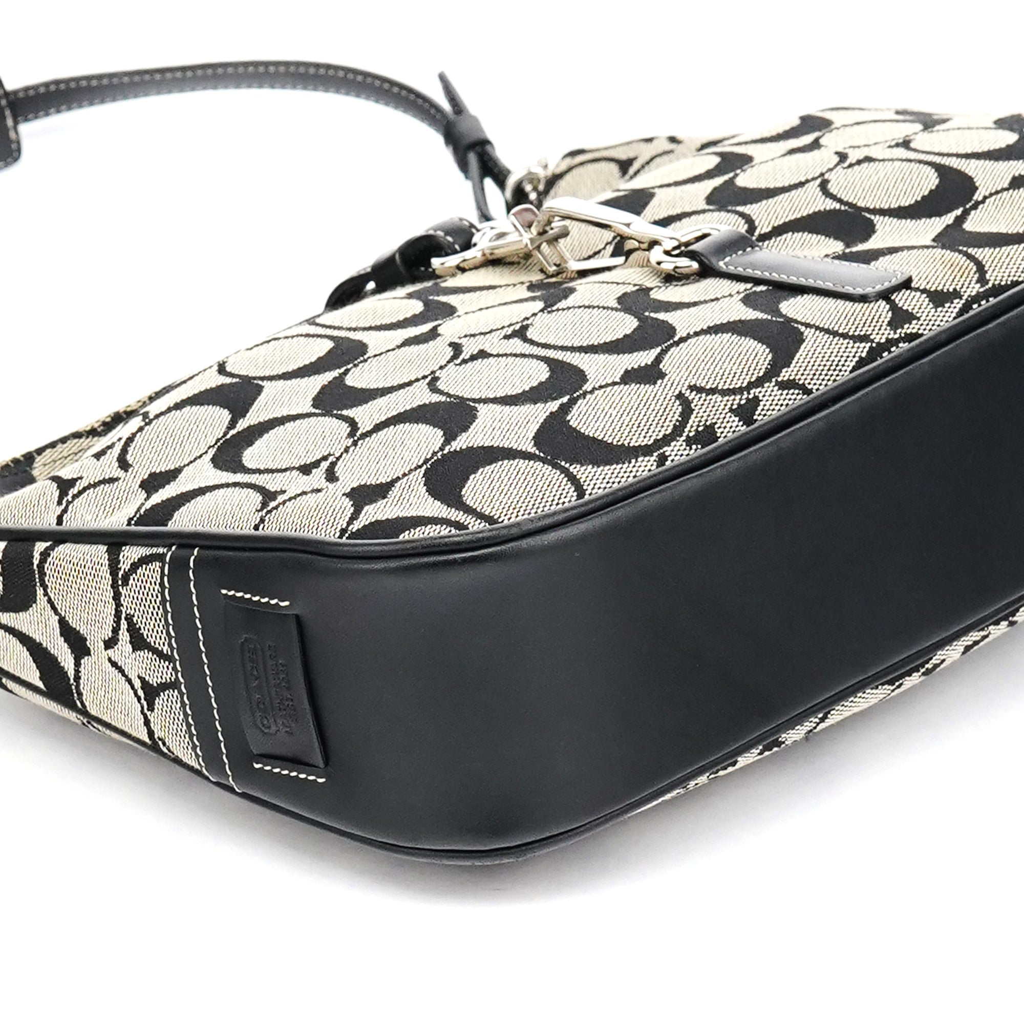 Coach 6091 Soho Schultertasche aus grauem Canvas