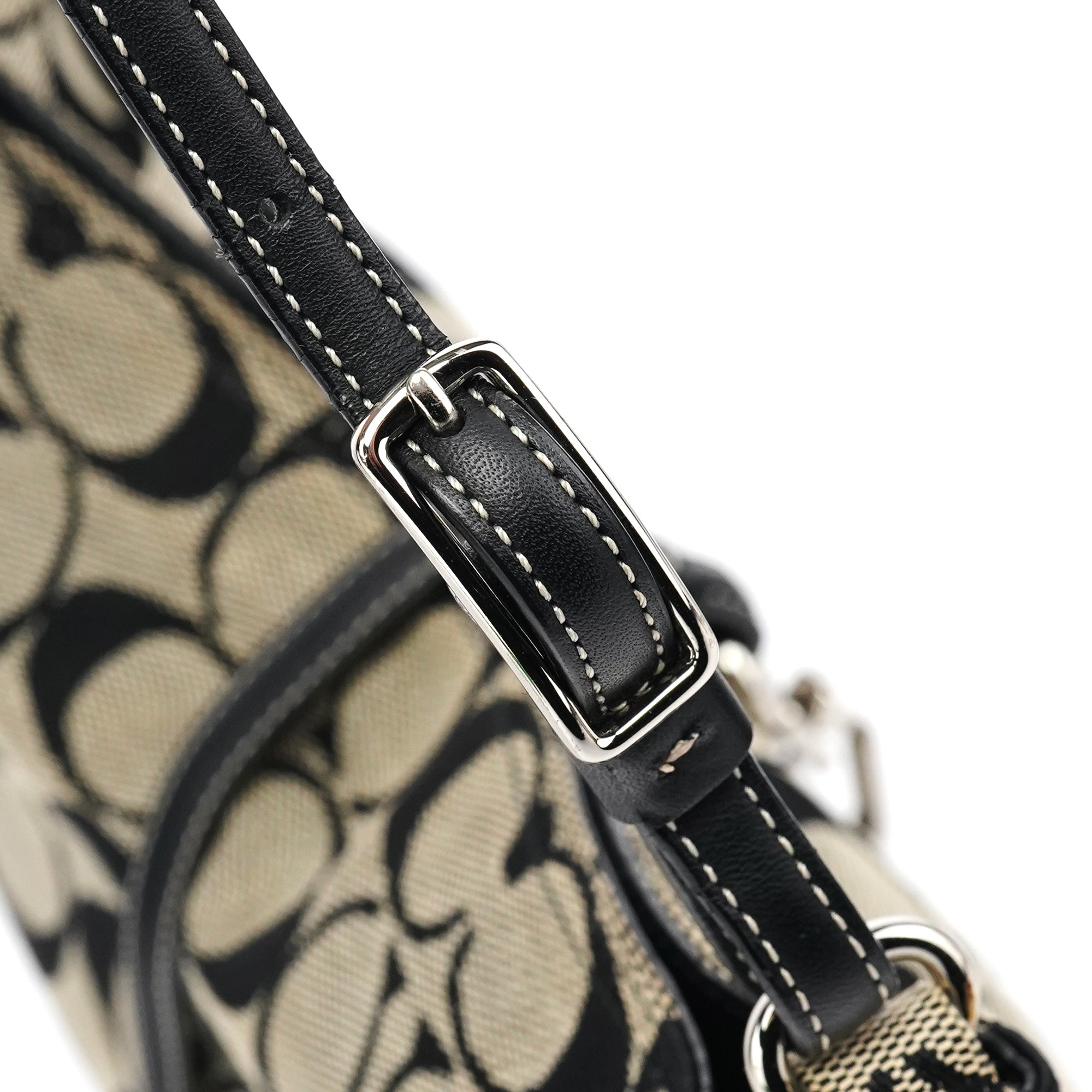 Coach 6091 Soho Schultertasche aus grauem Canvas