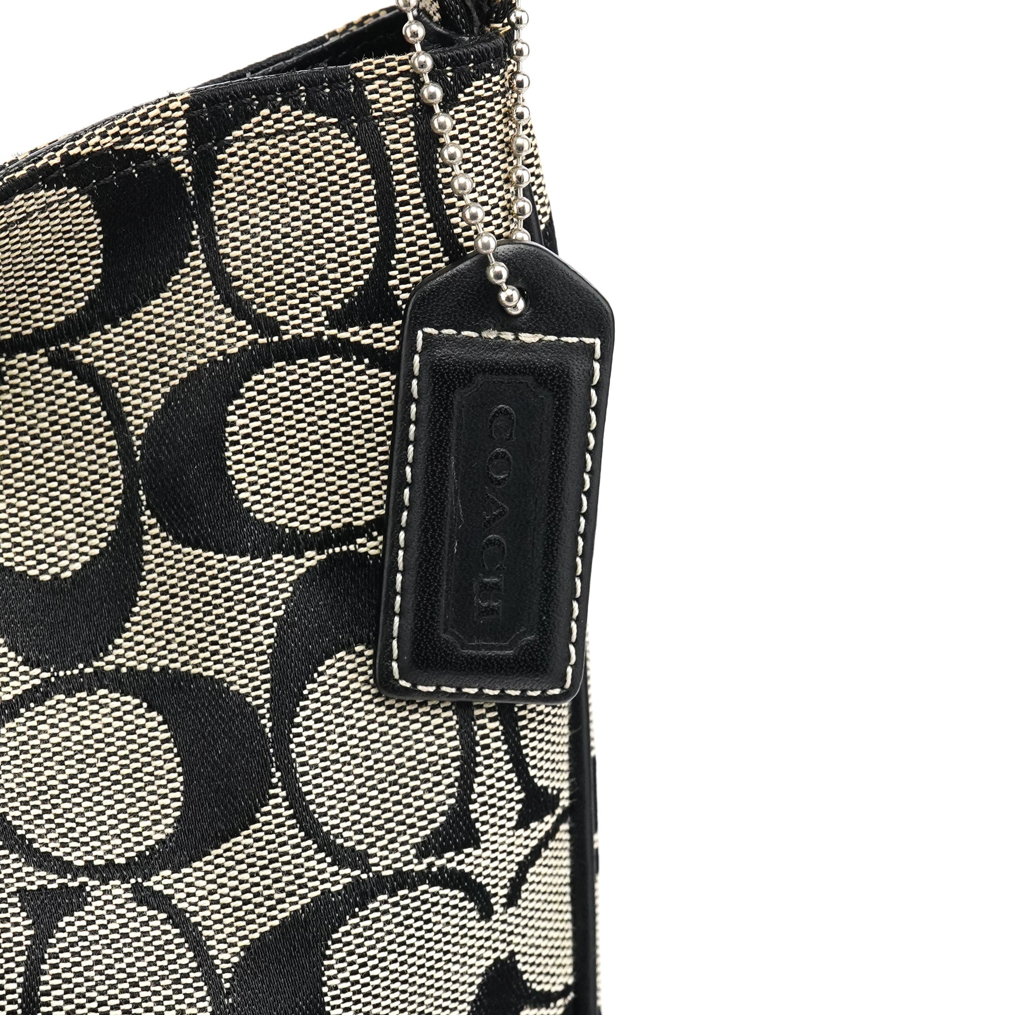Coach 6091 Soho Schultertasche aus grauem Canvas