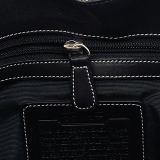 Coach 6091 Grey Navy Signature Canvas Shoulder Bag