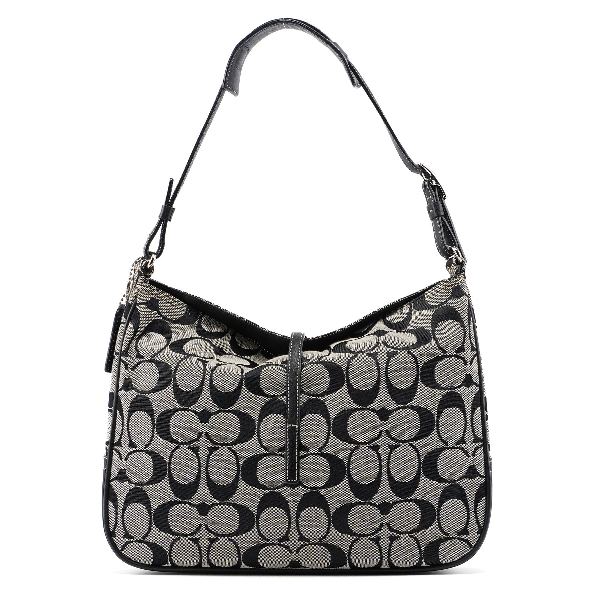 Coach 6091 Grey Signature C Hobo Shoulder Bag