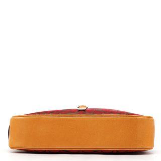 Coach 6091 Red Signature Canvas Hobo Bag