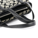 Coach 6092 Grey Black Signature Tote Bag