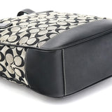 Coach 6092 Grey Black Signature Tote Bag
