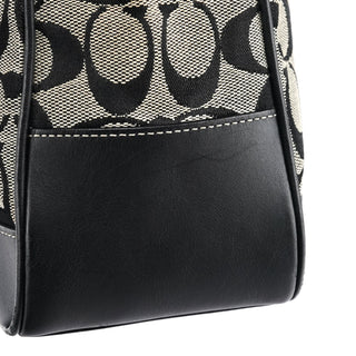 Coach 6092 Grey Black Signature Tote Bag