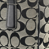 Coach 6092 Grey Black Signature Tote Bag