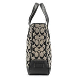 Coach 6092 Grey Black Signature Tote Bag