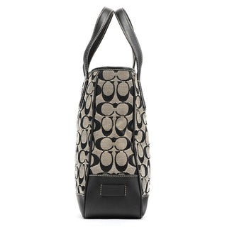 Coach 6092 Grey Black Signature Tote Bag