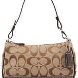 Coach 6094 Beige Brown Signature Canvas Mini Shoulder Bag