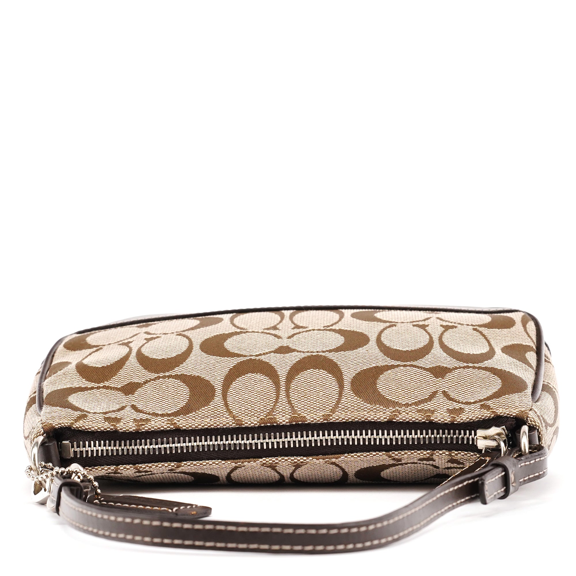 Coach 6094 Beige Brown Signature Canvas Mini Shoulder Bag