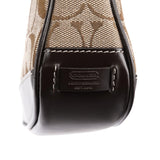 Coach 6094 Beige Brown Signature Canvas Mini Shoulder Bag