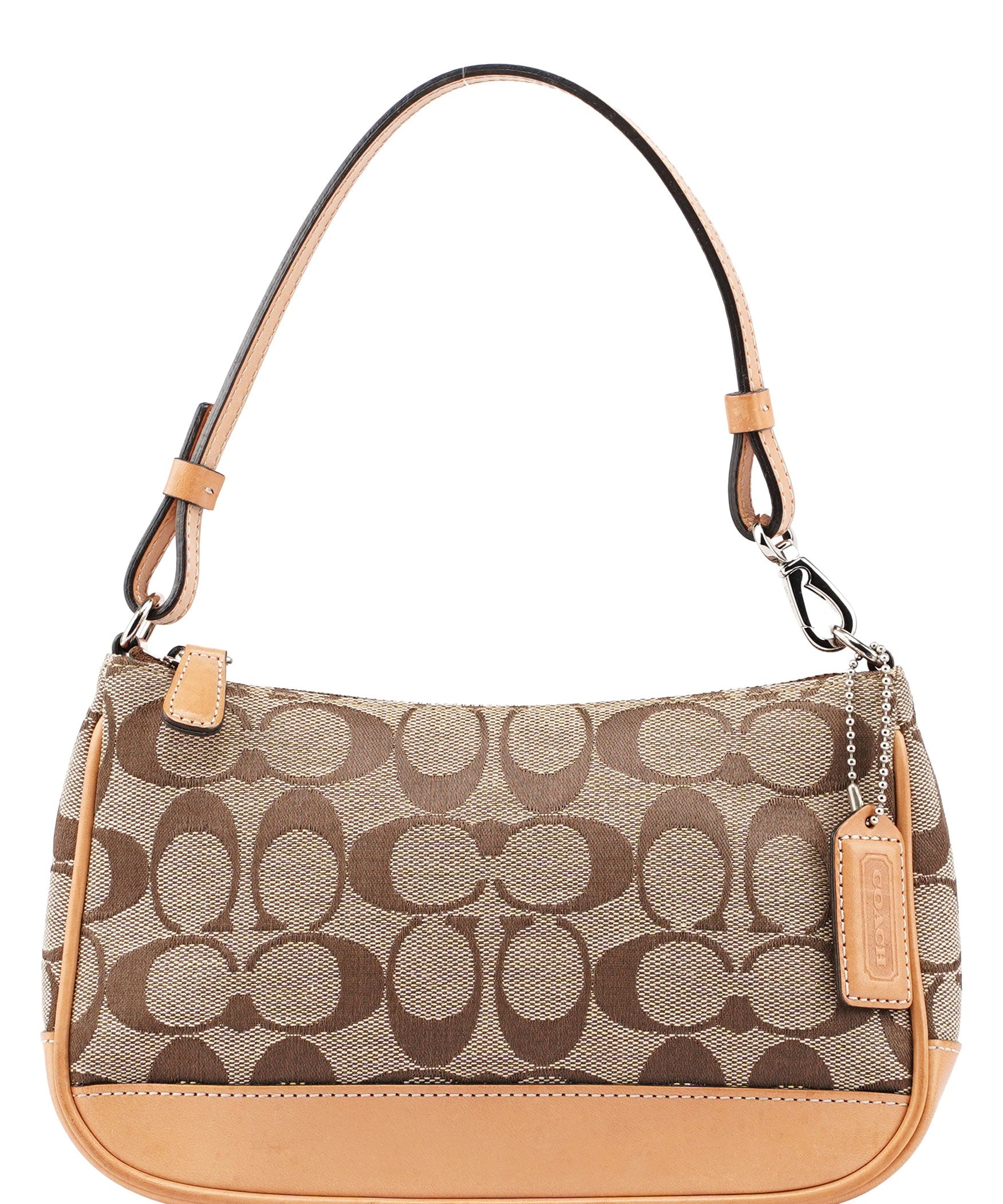 Coach 6094 Beige Signature C Demi Shoulder Bag