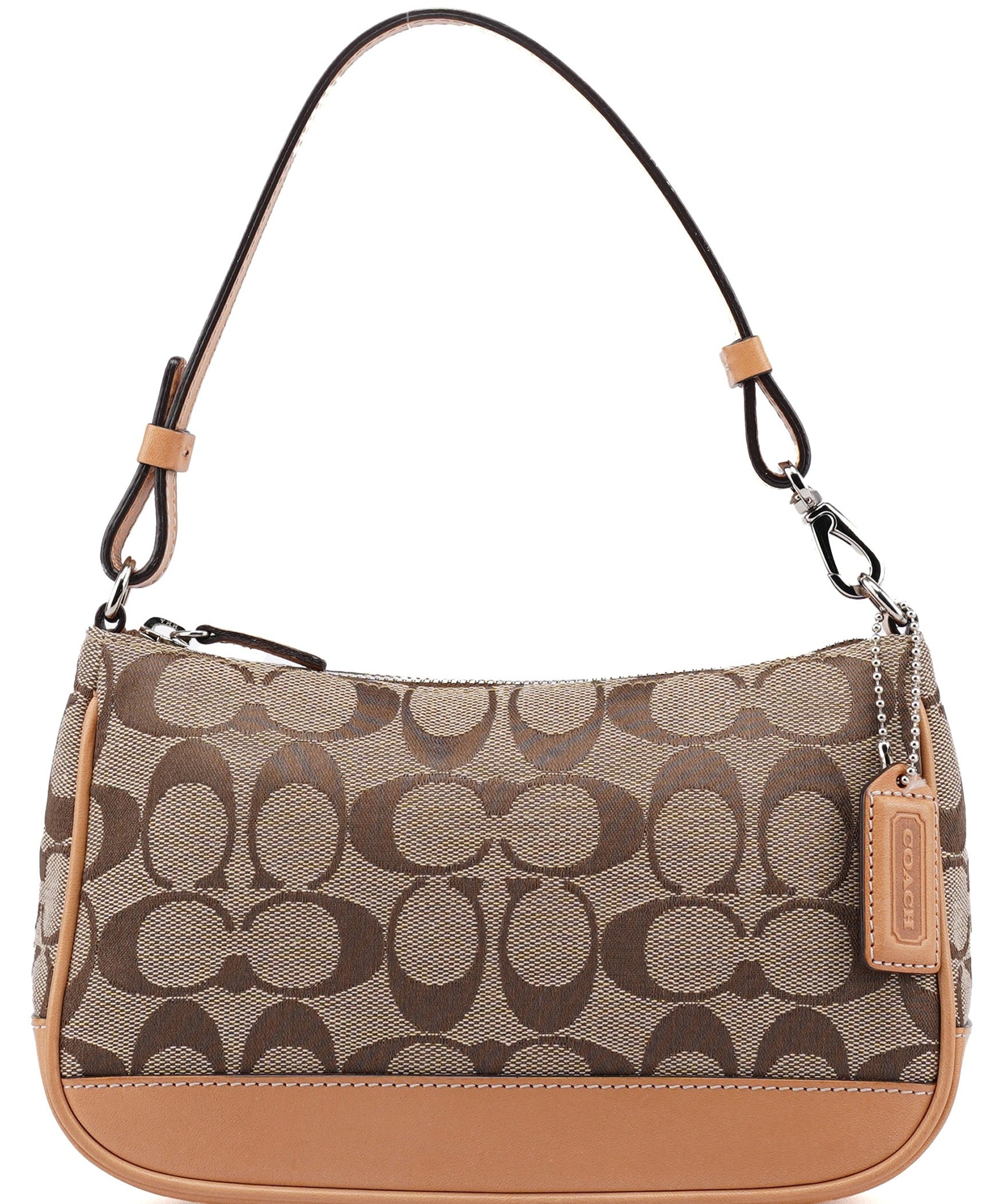 Coach 6094 Beige Signature C Demi Shoulder Bag