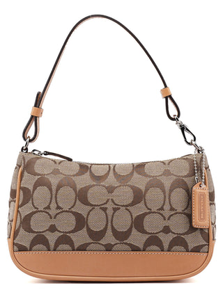 Coach 6094 Beige Signature C Demi Shoulder Bag