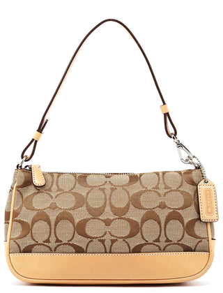 Coach 6094 Beige Tan Signature Demi Shoulder Bag