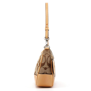 Coach 6094 Beige Tan Signature Demi Shoulder Bag