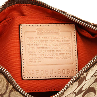 Coach 6094 Beige Tan Signature Demi Shoulder Bag