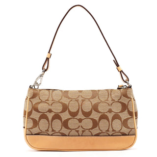 Coach 6094 Beige Tan Signature Demi Shoulder Bag