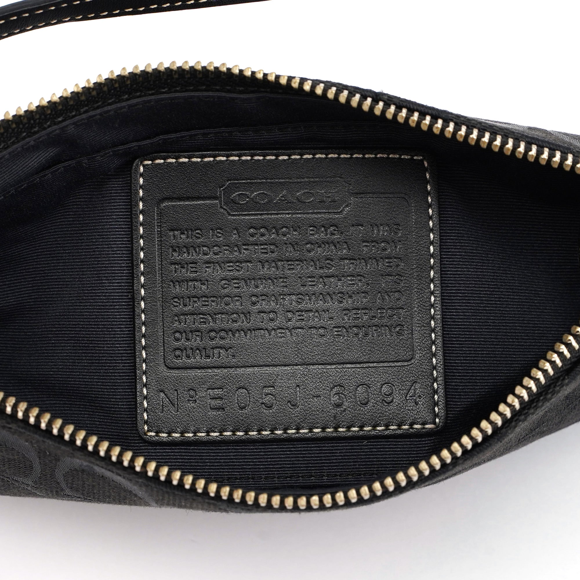 Coach 6094 Black Signature C Demi Shoulder Bag