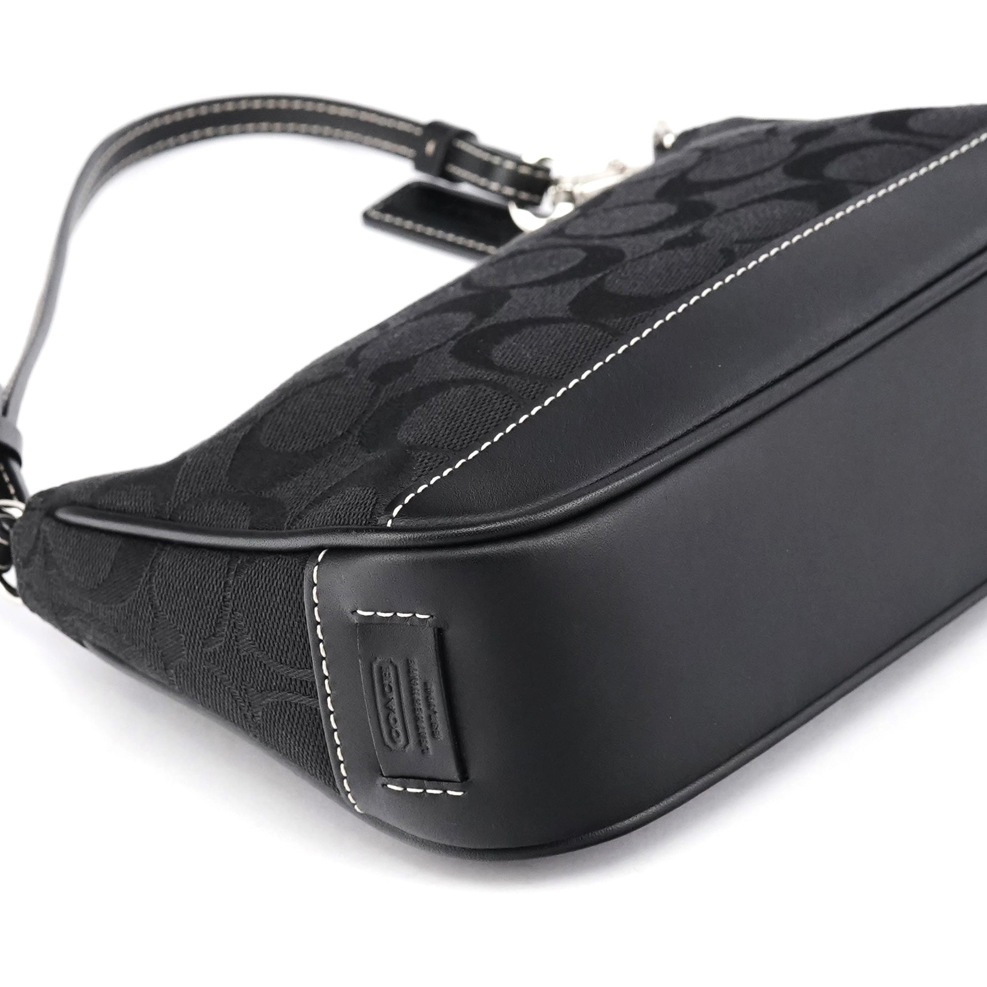 Coach 6094 Sac porté épaule Signature Demi noir