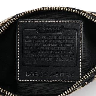 Coach 6094 Grey Black Signature Demi Shoulder Bag