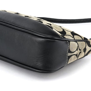 Coach 6094 Grey Black Signature Demi Shoulder Bag