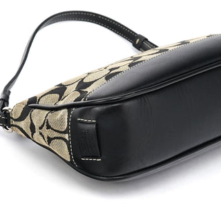 Coach 6094 Grey Black Signature Demi Shoulder Bag
