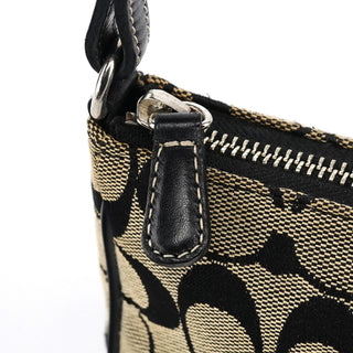 Coach 6094 Grey Black Signature Demi Shoulder Bag