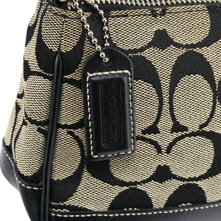 Coach 6094 Grey Black Signature Demi Shoulder Bag