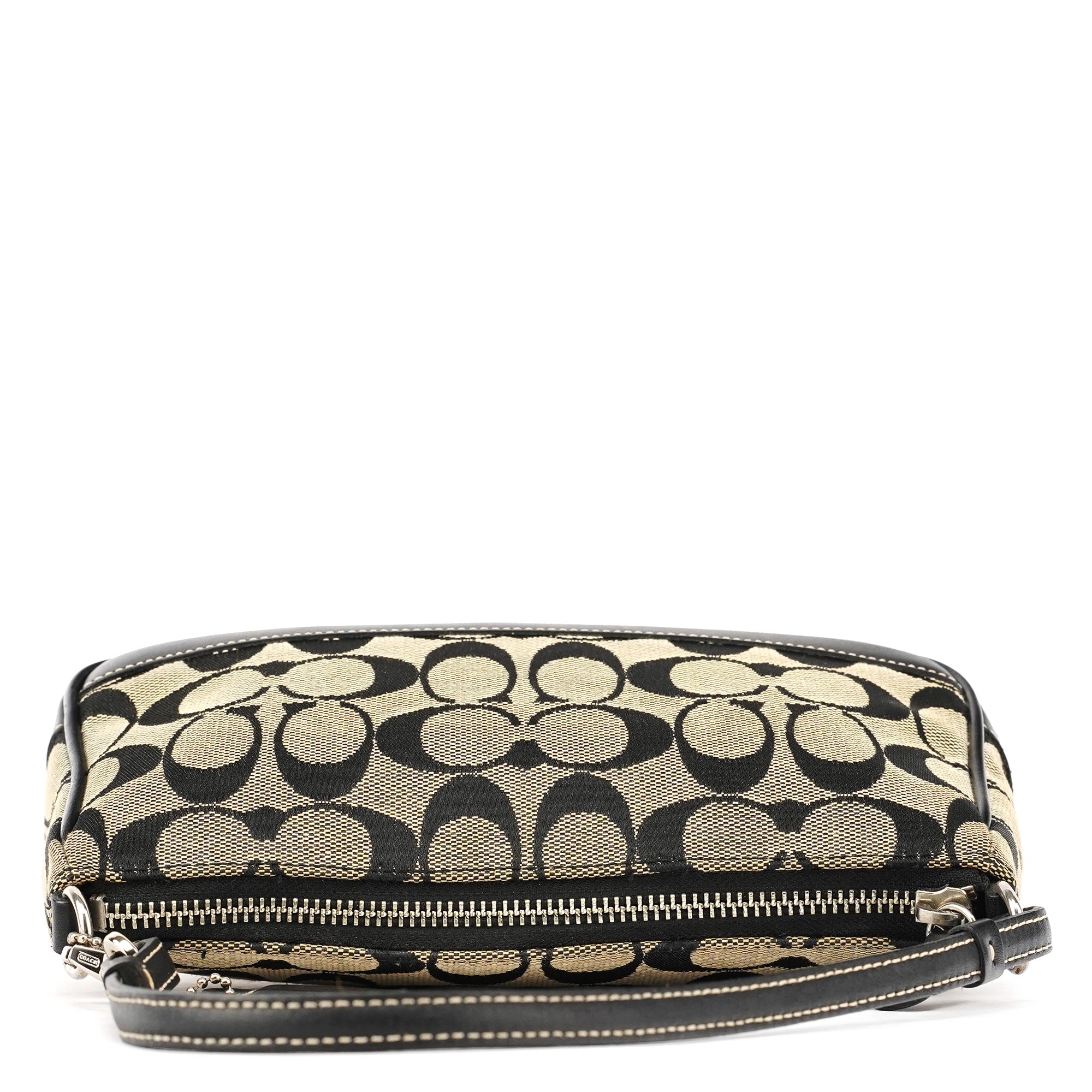 Coach 6094 Sac porté épaule Demi Signature gris et noir