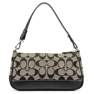 Coach 6094 Grey Black Signature Demi Shoulder Bag