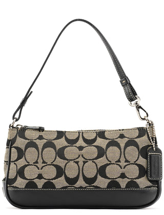 Coach 6094 Grey Black Signature Demi Shoulder Bag