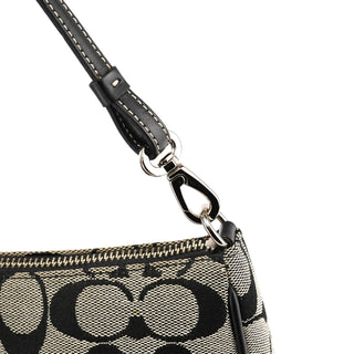 Coach 6094 Grey Black Signature Demi Shoulder Bag