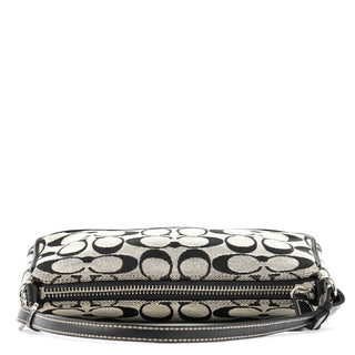 Coach 6094 Grey Black Signature Demi Shoulder Bag