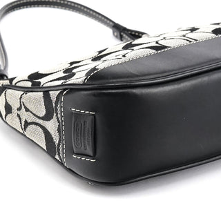 Coach 6094 Grey Black Signature Demi Shoulder Bag