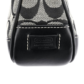 Coach 6094 Grey Black Signature Demi Shoulder Bag